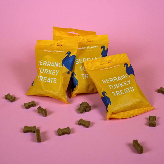 100% naturlige godbidder af serrano kalkun