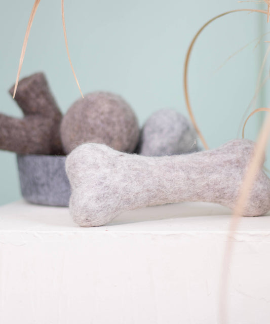 Hunde kødben af fåreuld