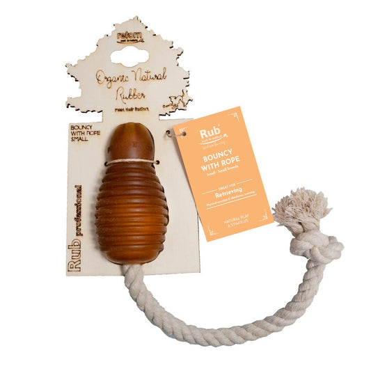 Naturligt hundelegetøj - cone med reb