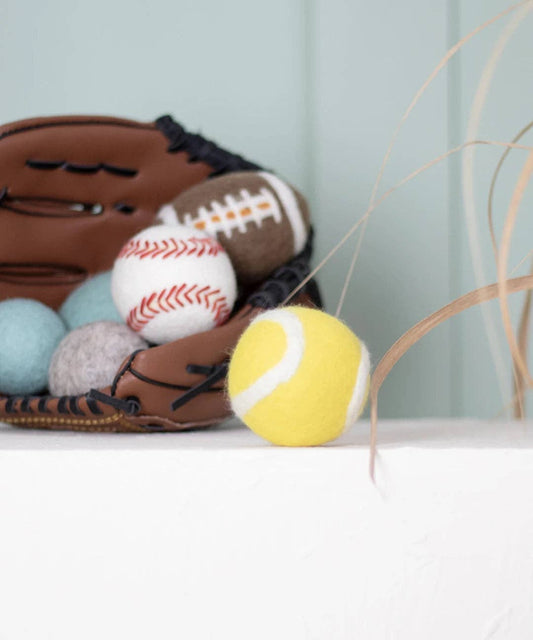 Hunde tennisbold af fåreuld