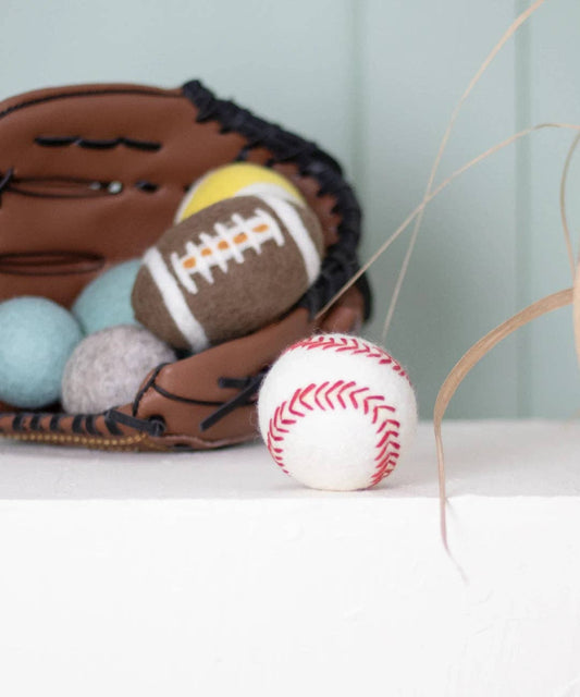 Hunde baseball af fåreuld