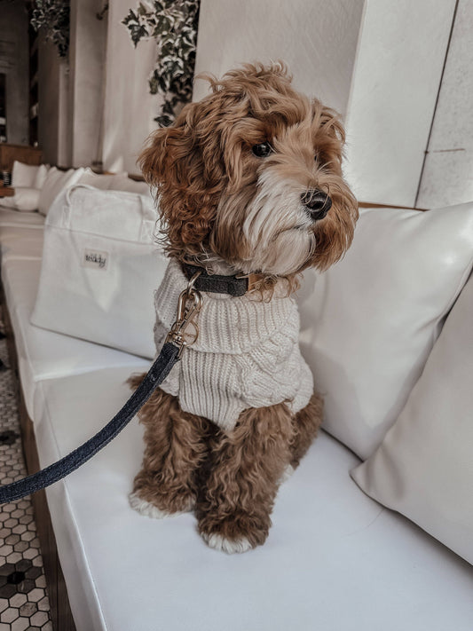 Bouclé halsbånd - Midnight