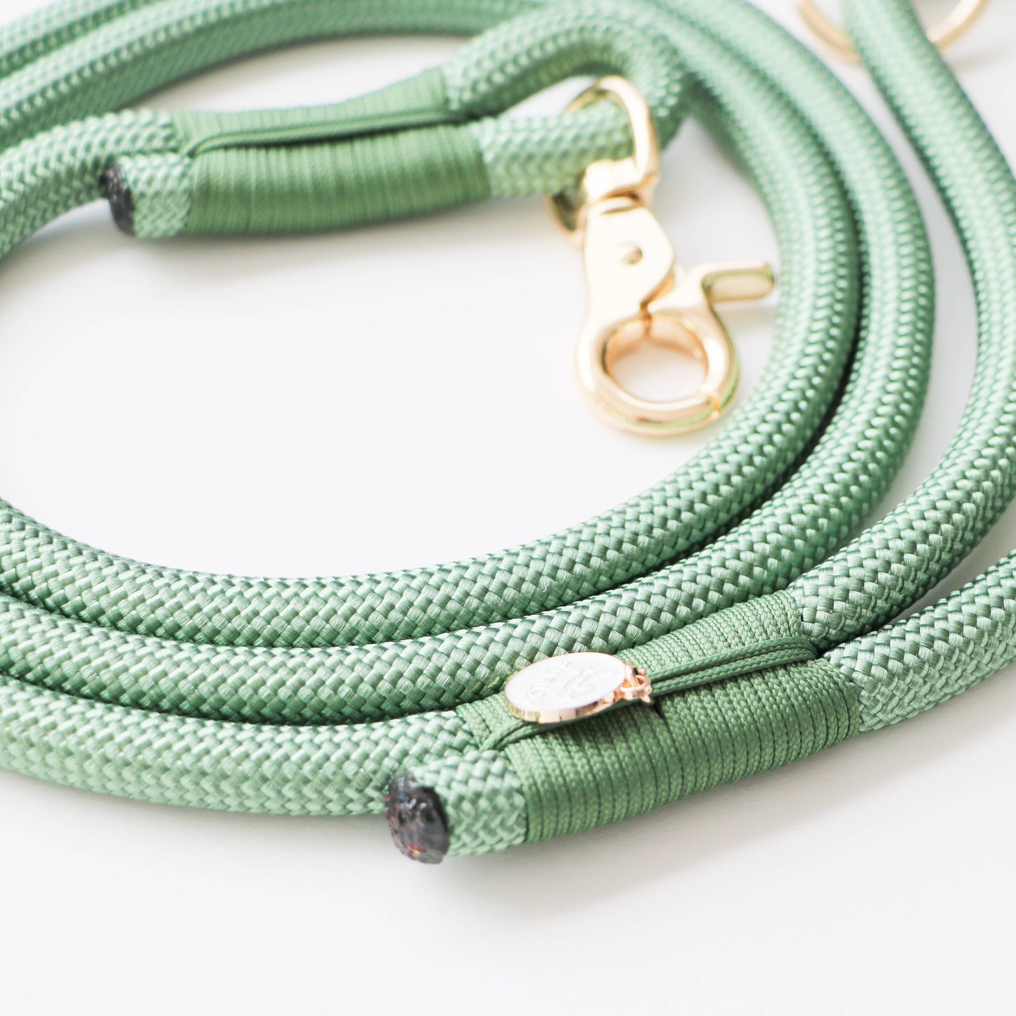 Snor i flettet reb - 'Sage Green'