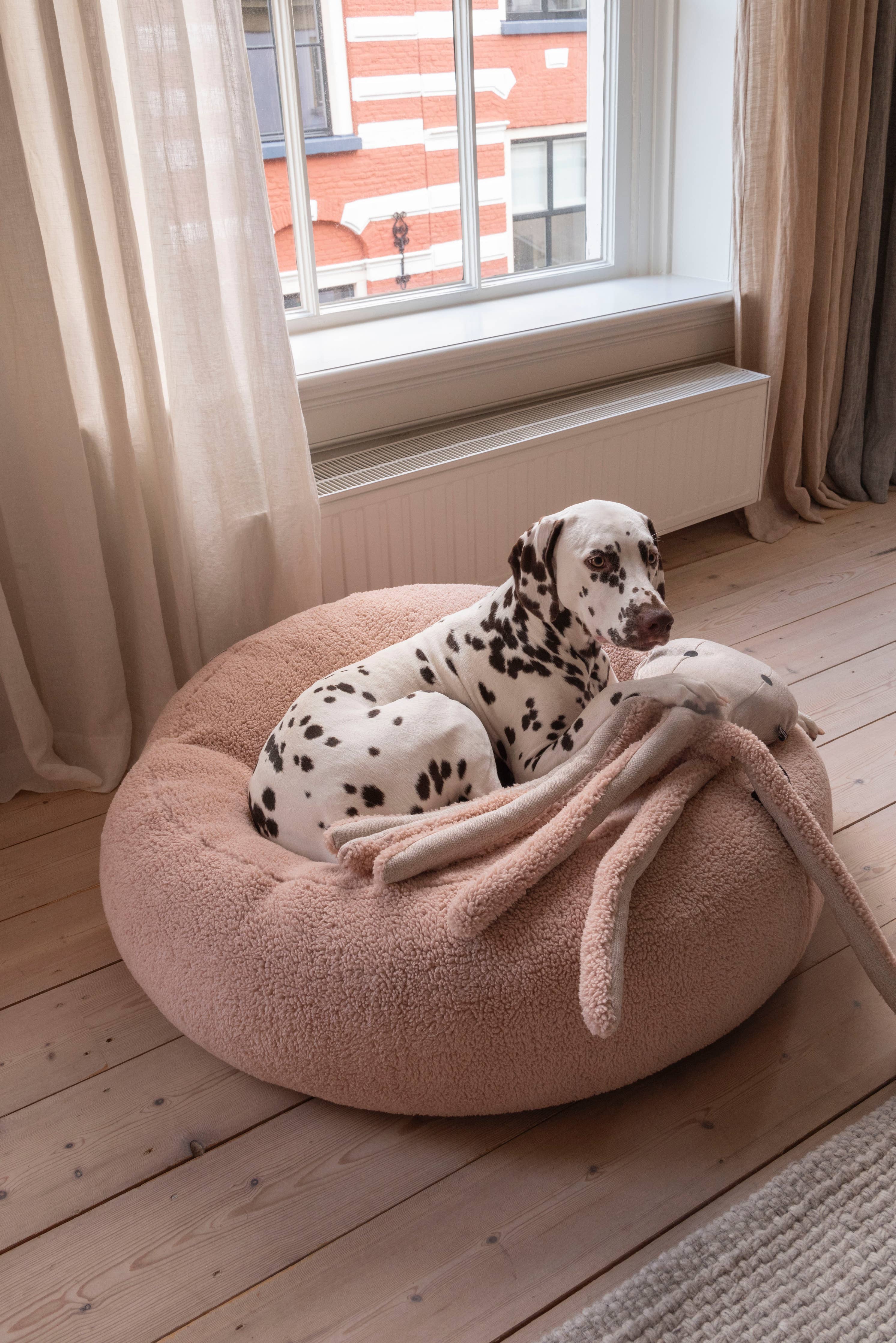 Teddy puf, soft rose