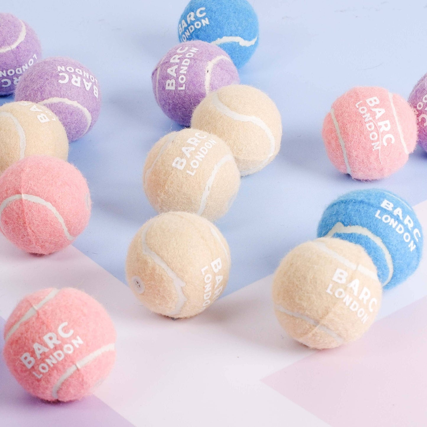 Beige mini tennisbolde - 5-pak