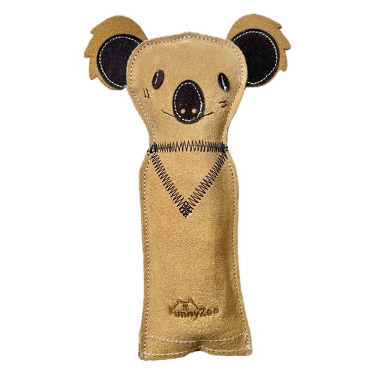 Naturlig legetøj - Koala i ruskind med flaske indeni 🐨