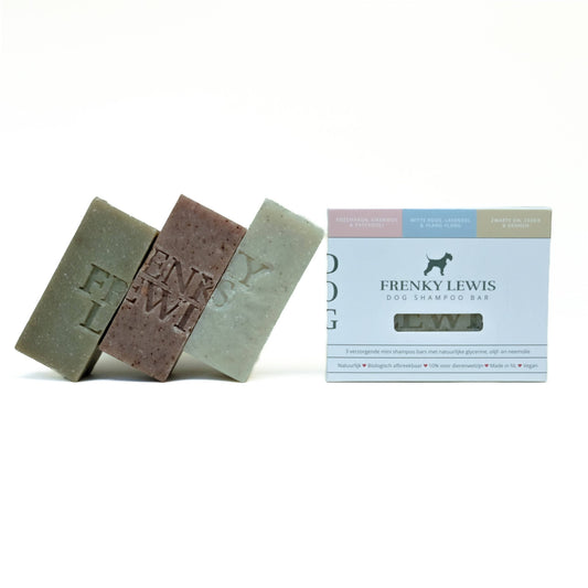 Hundeshampoobar - 3 mini'er i 3 dufte - 100% Naturlig