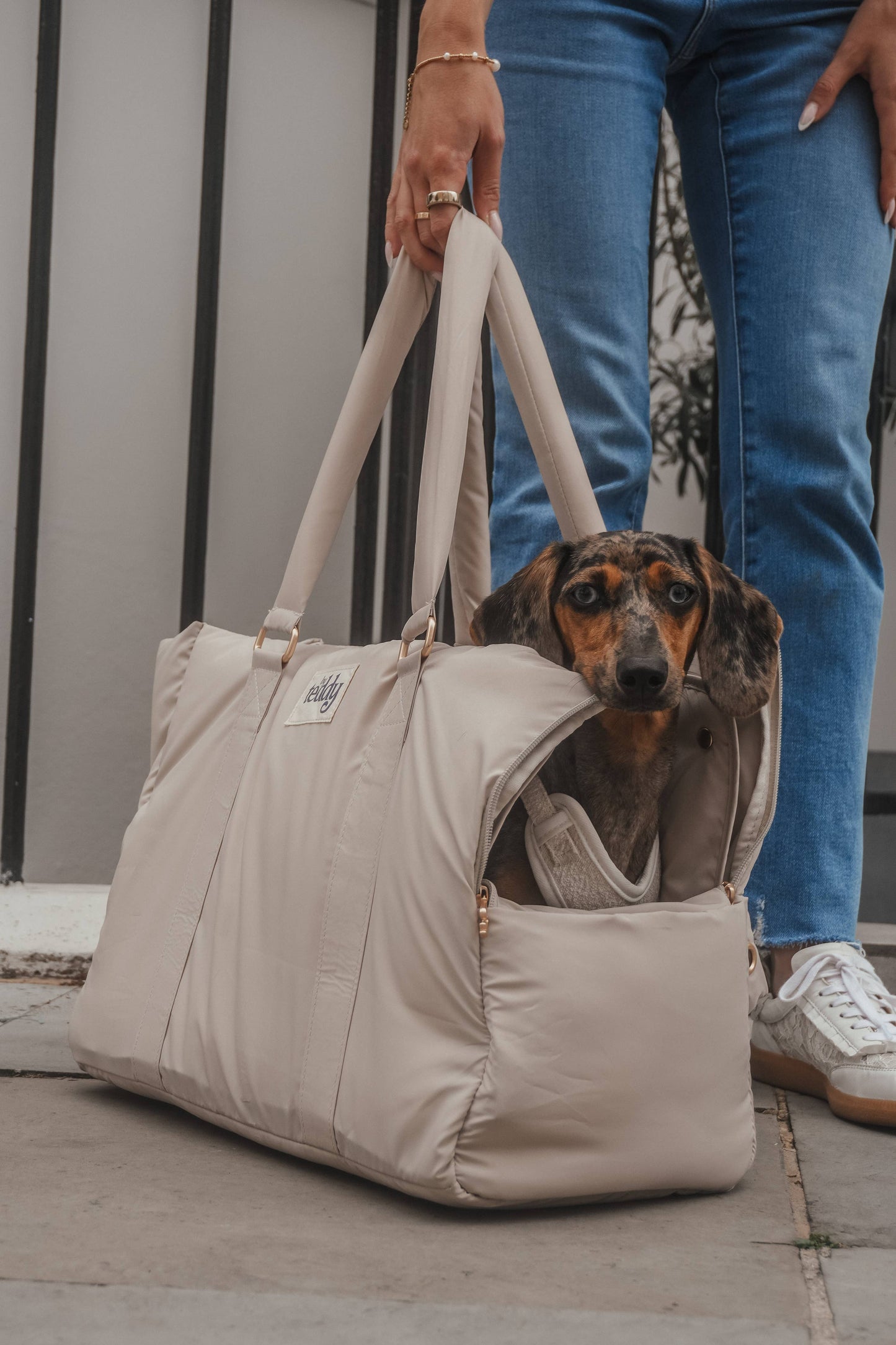 Puffer bæretaske - hazelnut