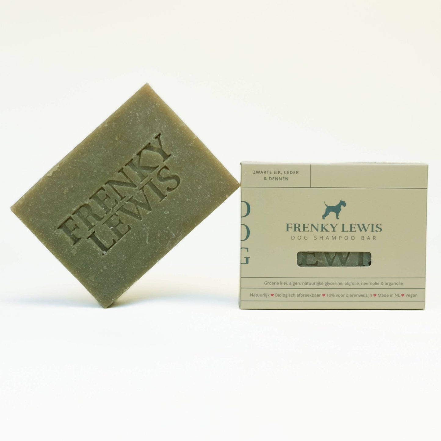 Hundeshampobar - sort eg, cedertræ & fyrretræer - 135 g.