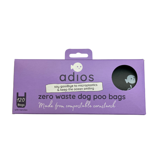 Kompostbare pølleposer - jumbopakke, grå - MED håndtag