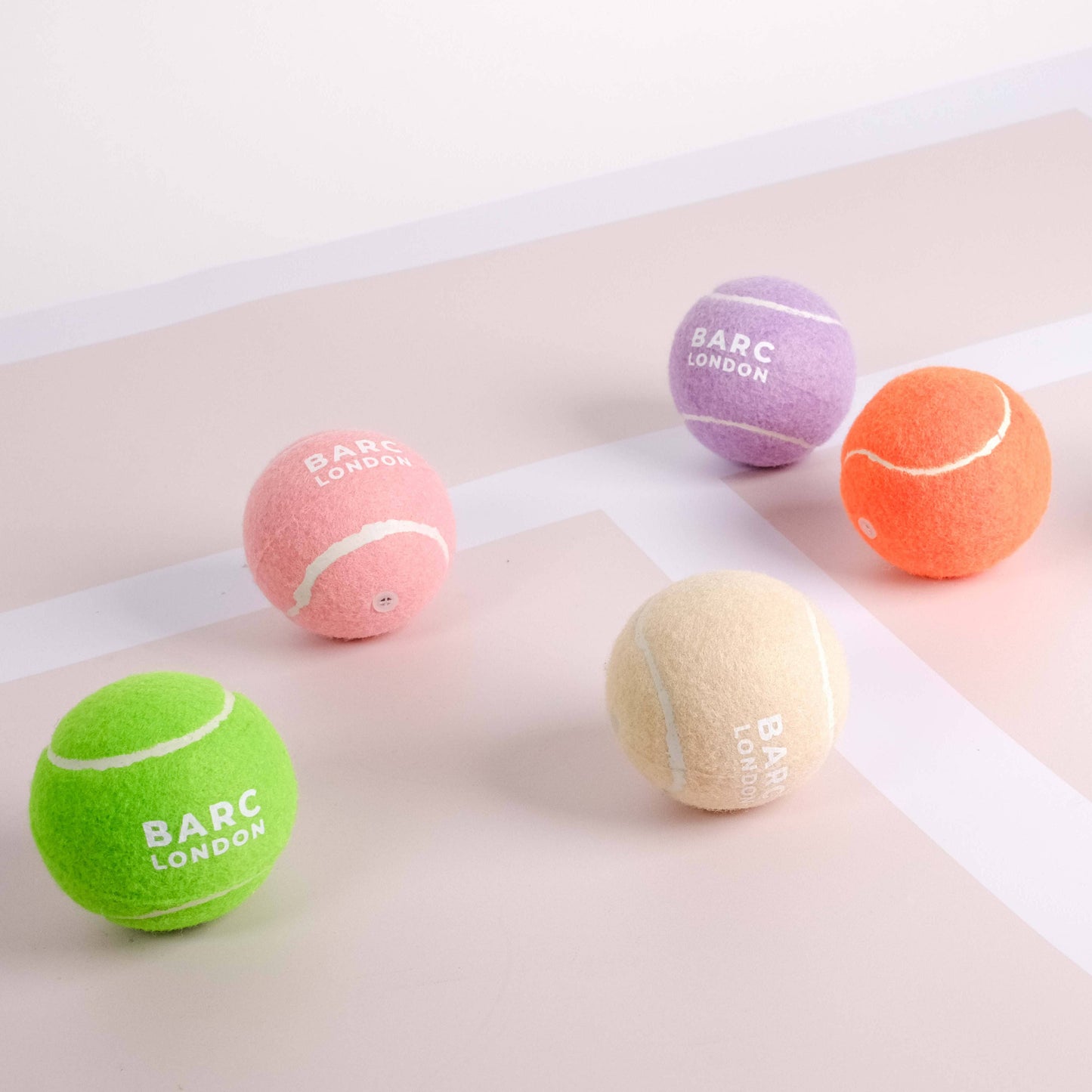 Lyserøde tennisbolde - 3-pak