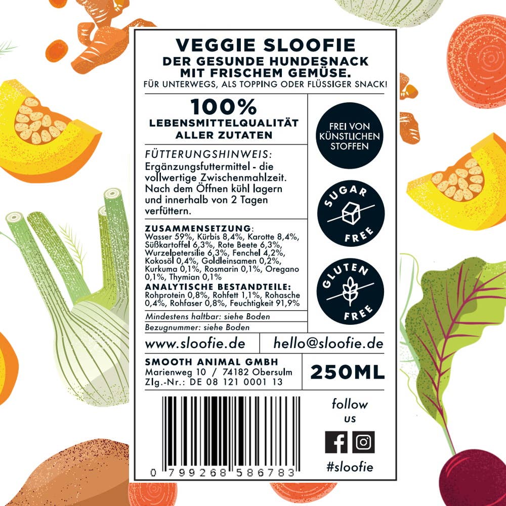Veggie smoothie, 250 ml 🥤🫐