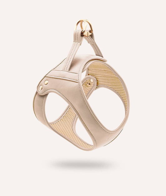 Vegansk lædersele, beige