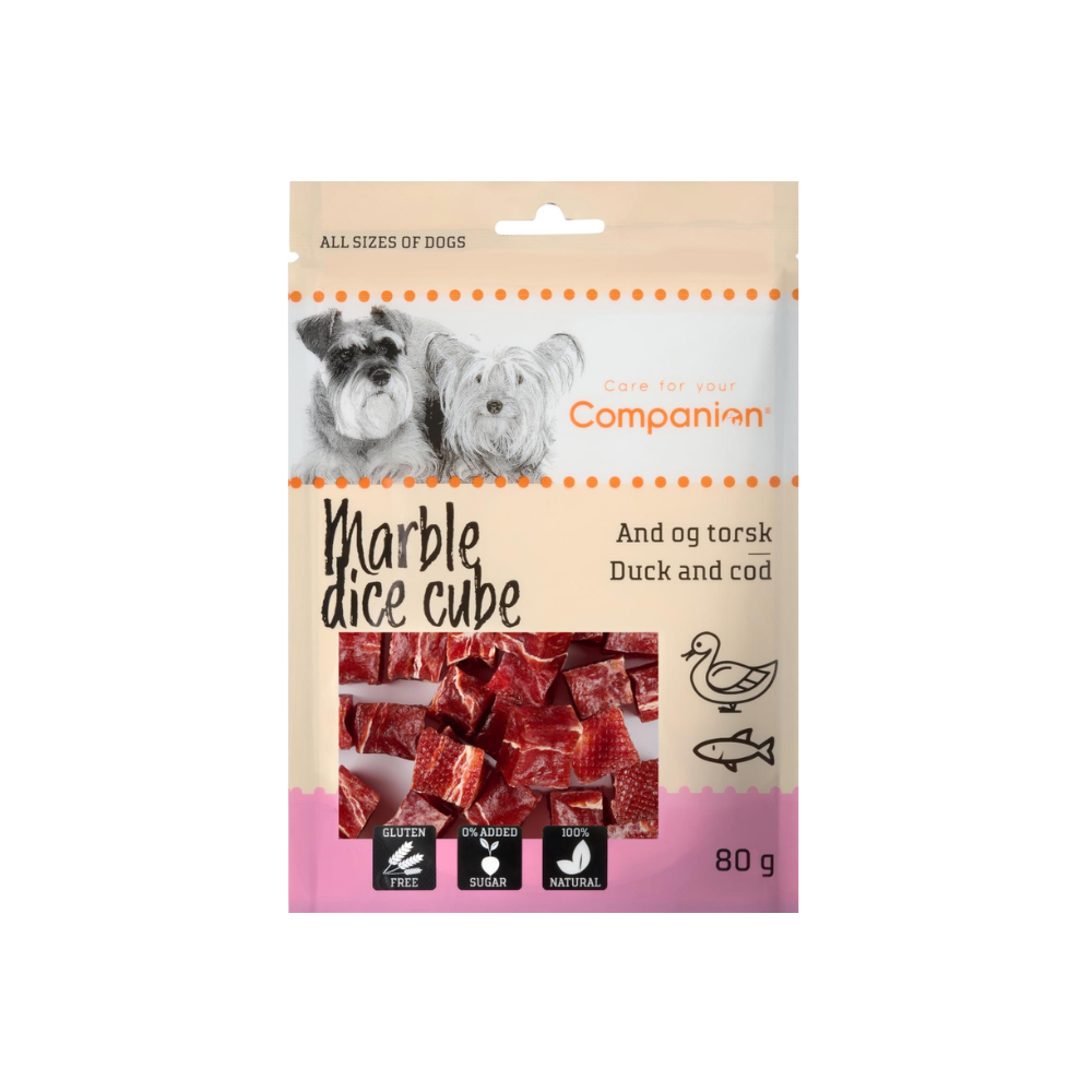 Companion Marble dice cube - and og torsk