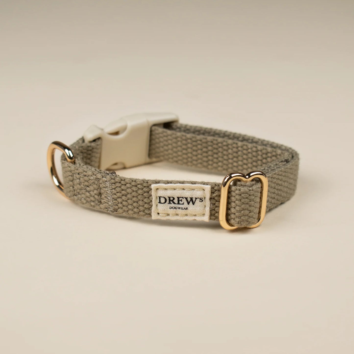 Let og justerbart hvalpehalsbånd, beige