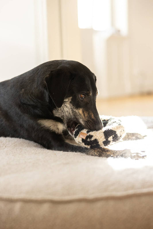 Knitrende Donut Leo - håndlavet