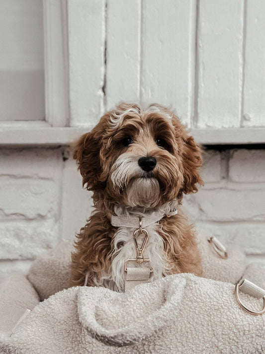 Bouclé halsbånd - Marshmallow