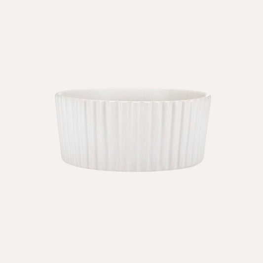 Riflet hundeskål, rosa