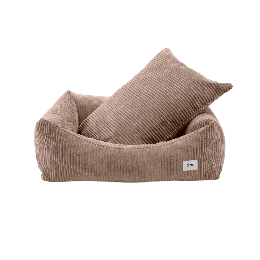 Cafide - Snozy hundeseng - beige Fløjl