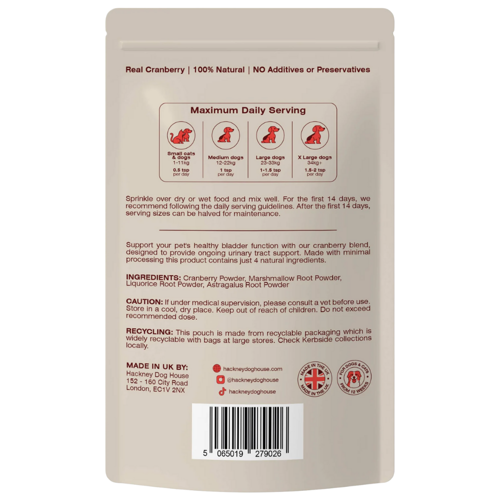 Tranebær til hunde | 40 Portioner