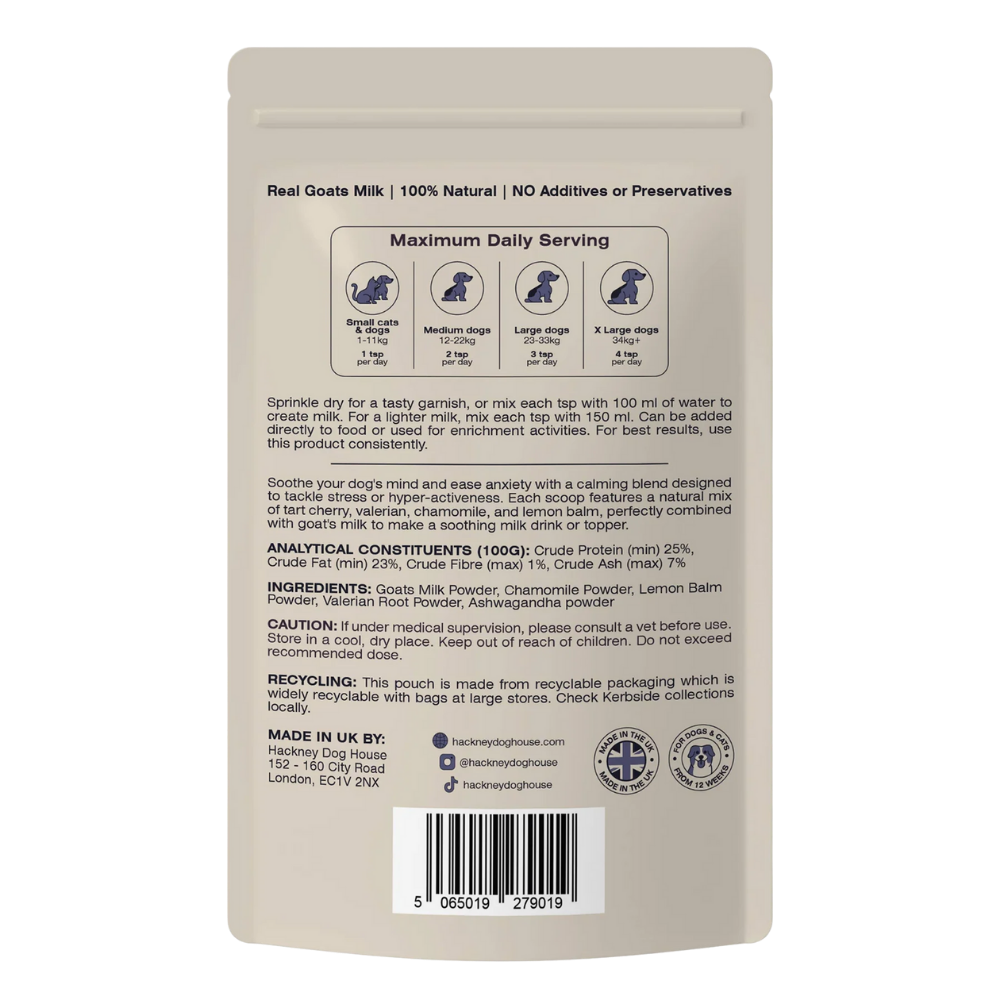 Beroligende gedemælkspulver