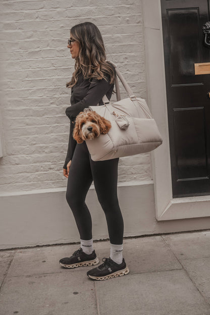 Puffer bæretaske - hazelnut