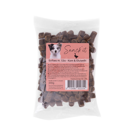Softies m. gås - Korn & Glutenfri 200g