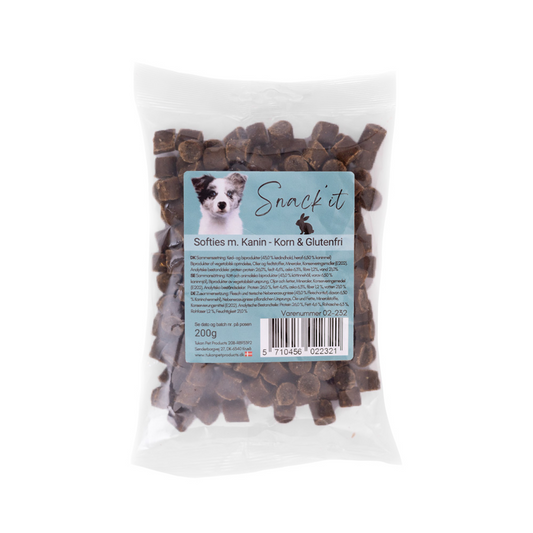 Softies m. kanin - Korn & Glutenfri 200g
