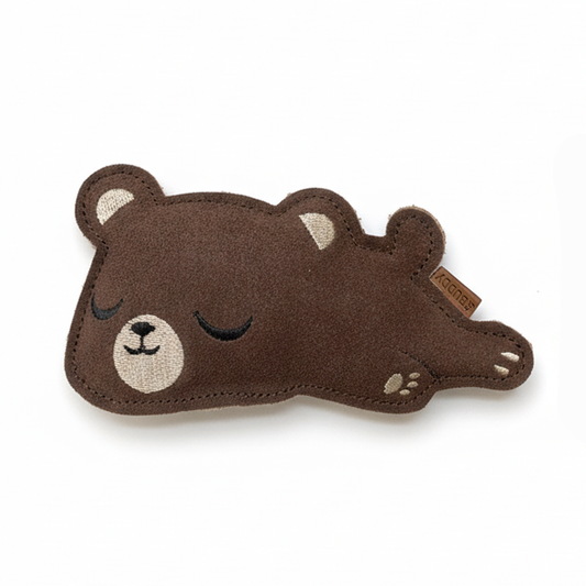 Læder hundelegetøj til små hunde "Lille Bjørn"