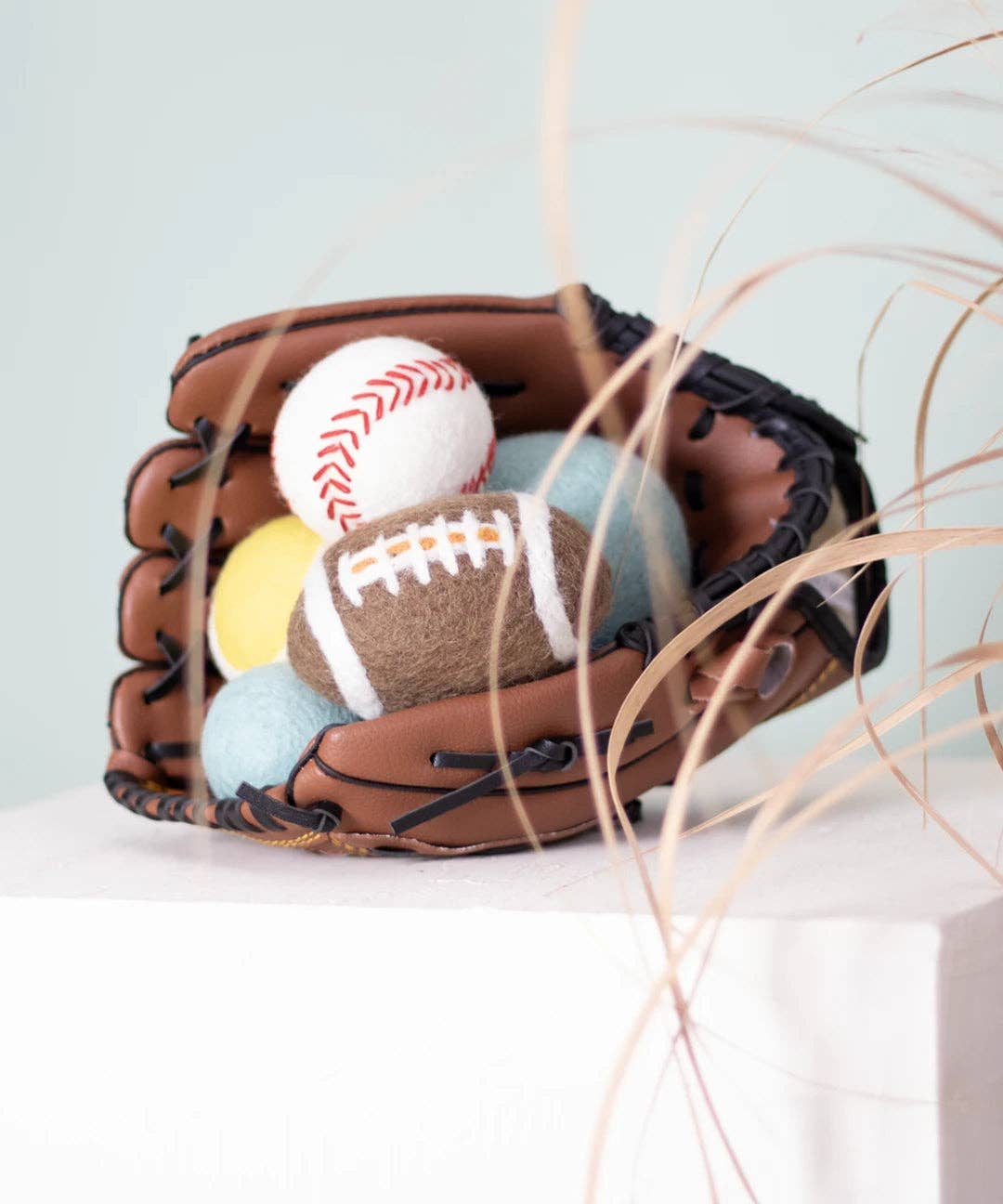 Hunde baseball af fåreuld