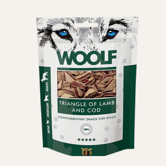 Woolf lamb & cod triangle, 100g