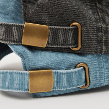 Denimcap - "Dog, coffee, Sunshine"