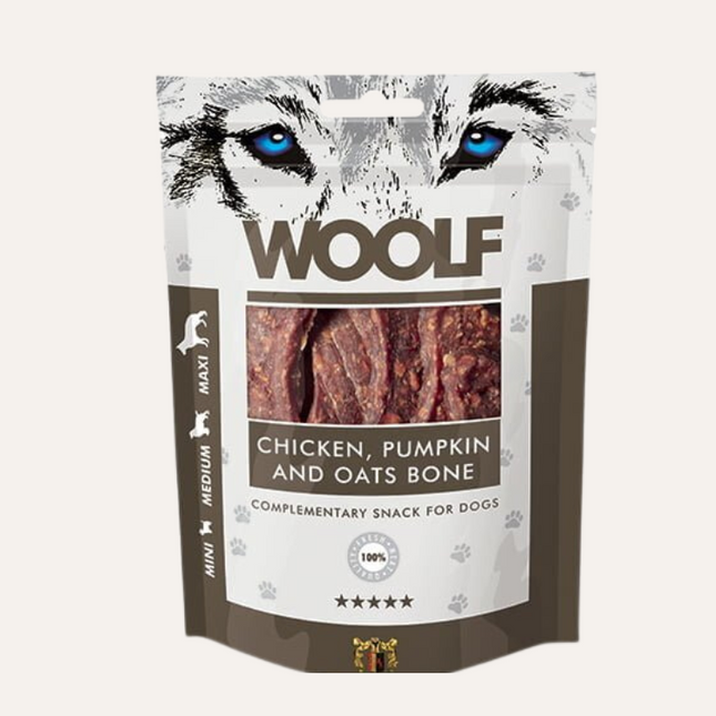 Woolf chicken pumpkin & oats bone, 100g