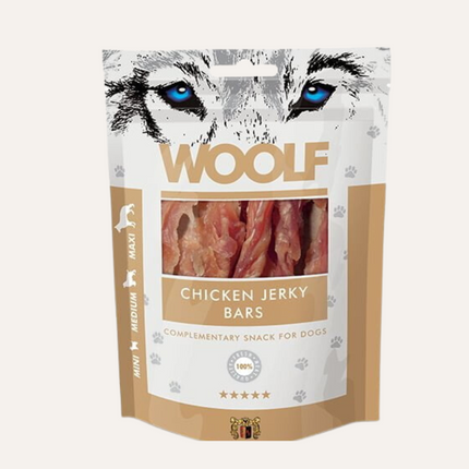 Woolf chicken jerky bars, 100g