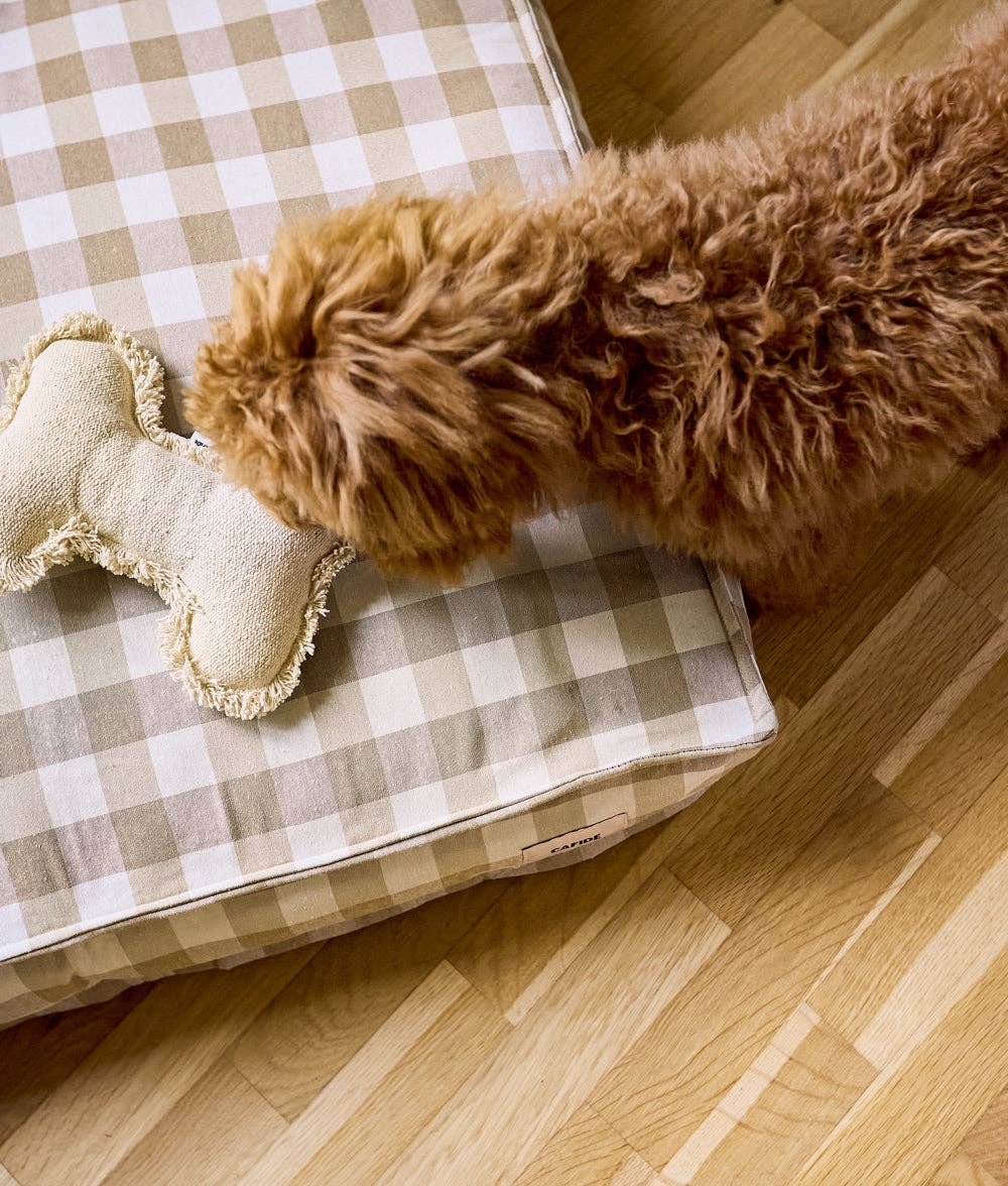 Cafide - Cuadra hundeseng, Beige Vichy