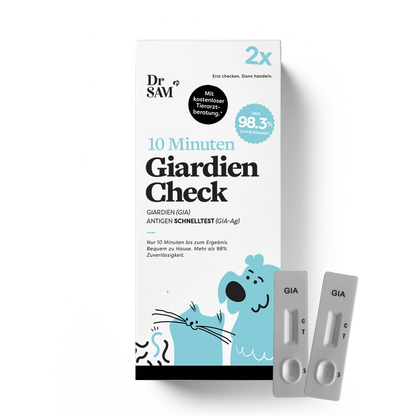 Giardia hjemmetest - svar på 10 minutter - pakke med 2 test