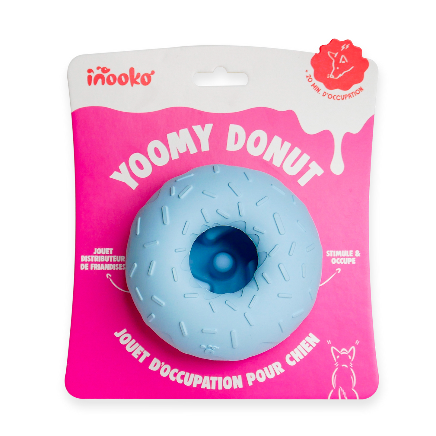 Aktiveringsdonut - Slowfeeder - Blå