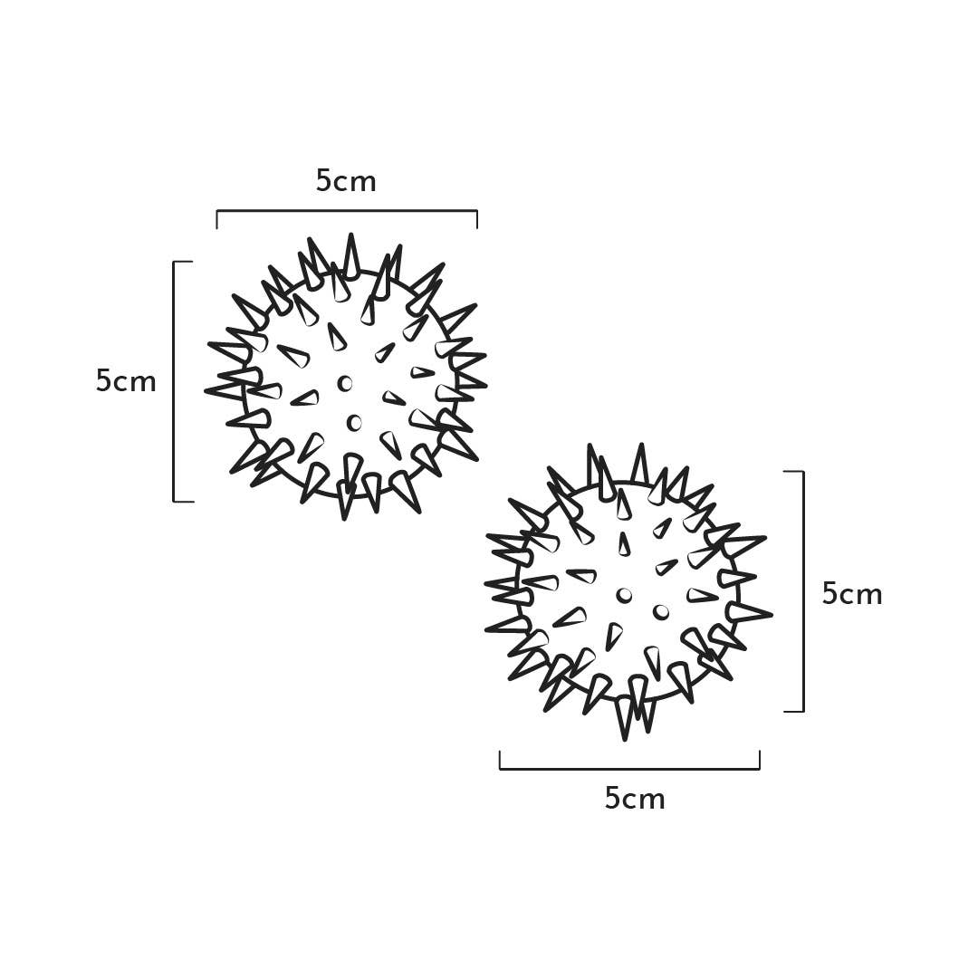 Bold m. pikke og klokke (2 stk)