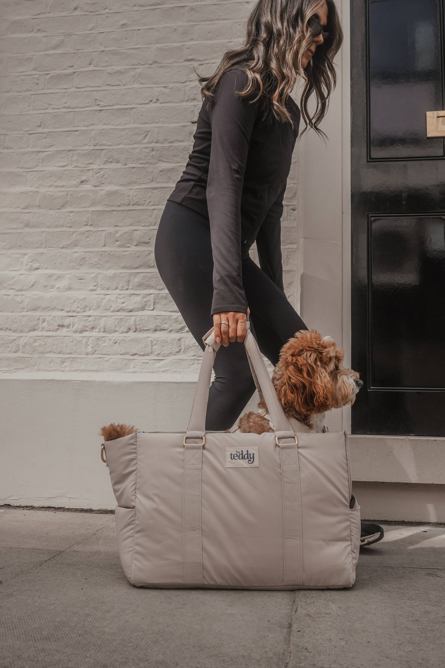 Puffer bæretaske - hazelnut