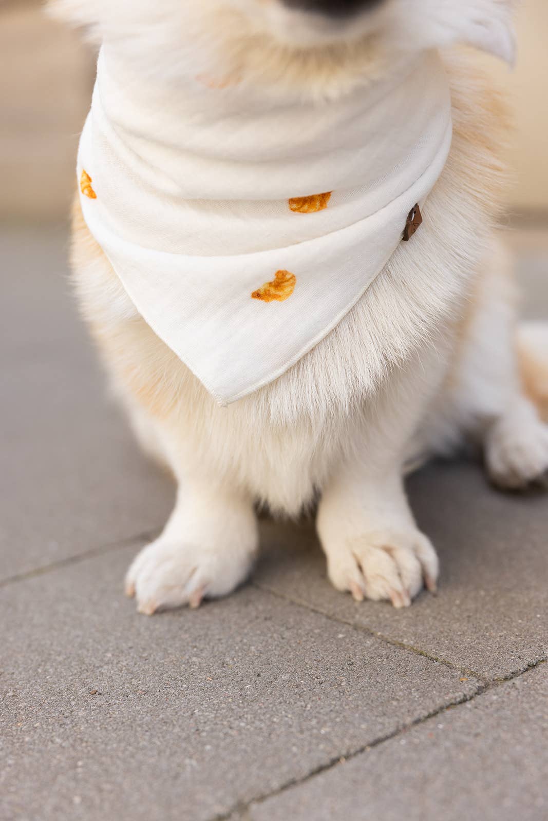 Musselin bandana "CROISSANTS"