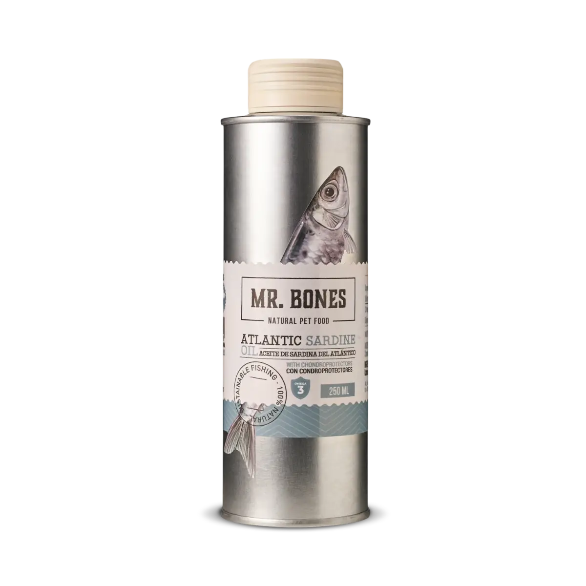 Sardinolie af friskfangede atlanterhavssardiner - 250ml