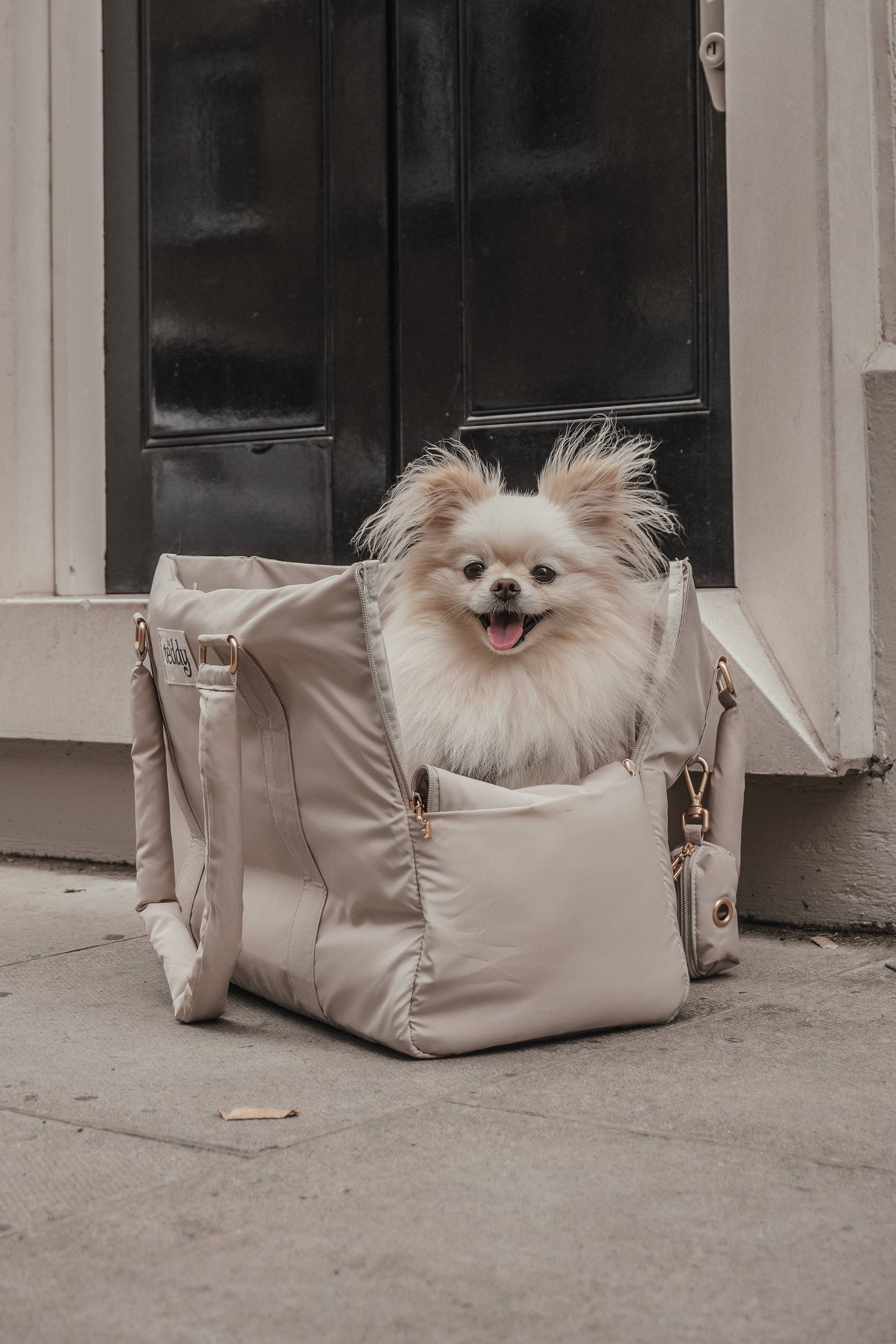 Puffer bæretaske - hazelnut