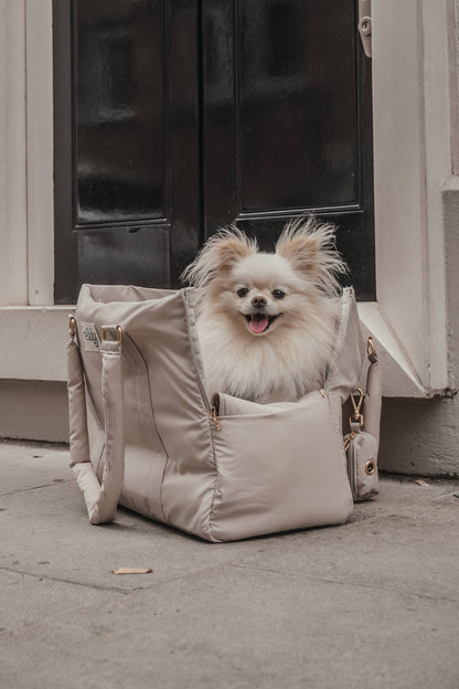 Puffer bæretaske - hazelnut