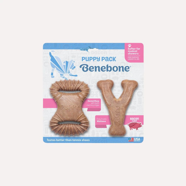 Benebone Puppy 2-Pack Dental Chew/Wishbone