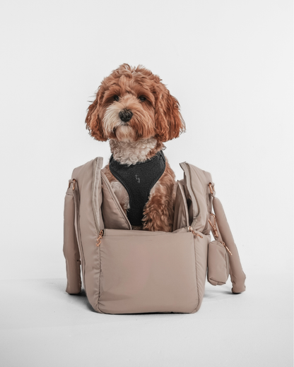 Puffer bæretaske - hazelnut