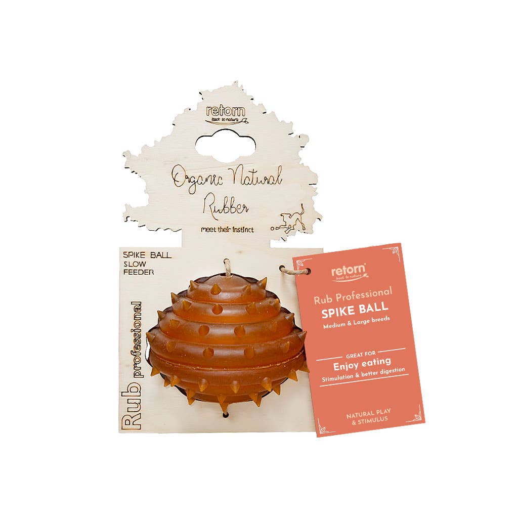 Naturligt hundelegetøj - Spike ball