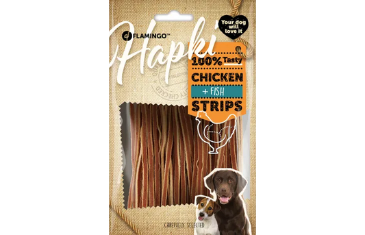HAPKI SUSHI STRIPS FINE WITH CHICKEN AND FISH 85G