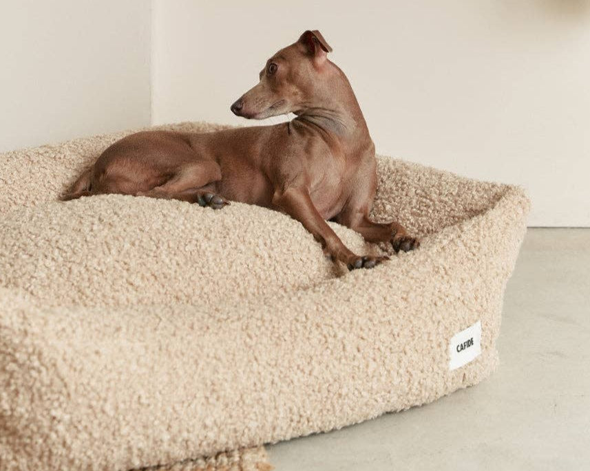 Cafide - Snozy hundeseng - Beige Sheepdog 🐑