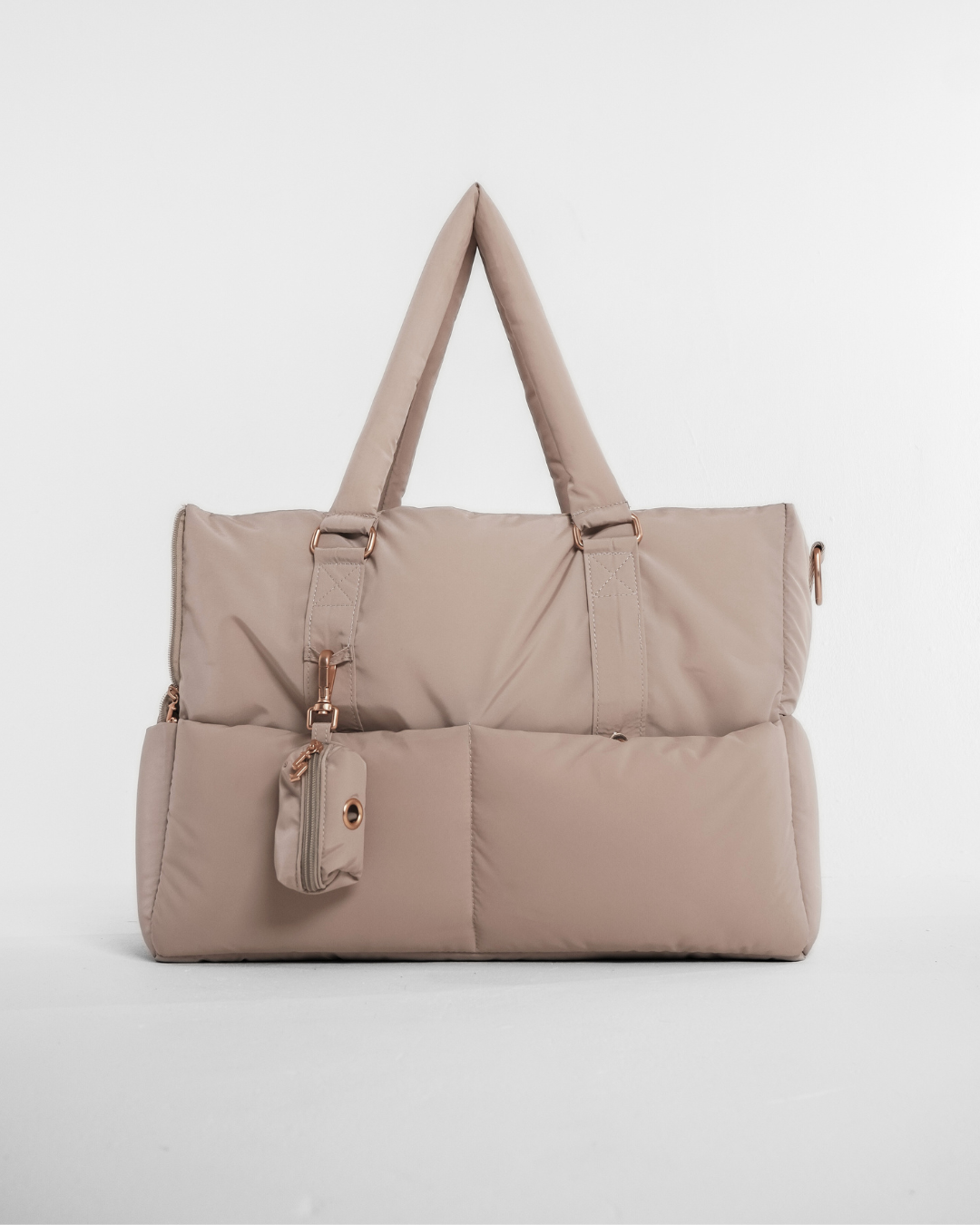 Puffer bæretaske - hazelnut