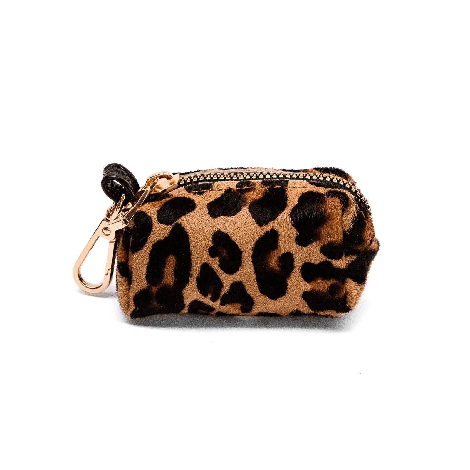Pølleposetaske i leopardpels